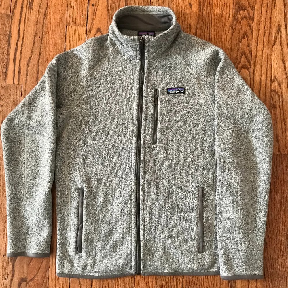 Patagonia Men's Better Sweater Full Zip Fleece Jacket Stonewash Gray